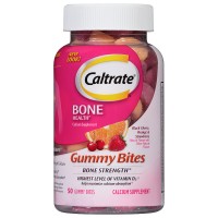 Caltrate Calcium & Vitamin D3 Supplement Gummy Bites Black Cherry 50
